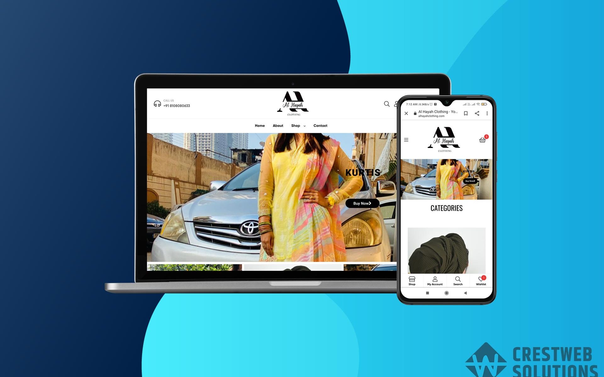 alhayah-clothing-respionsive-website-in-mumbai-ecommerce-crestweb-solutions